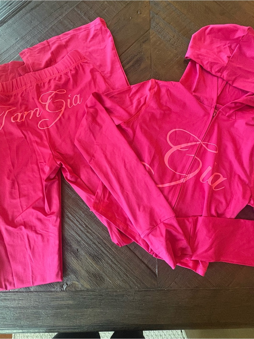 IamGia Girls' Hot Pink Hoodie & Pants Set